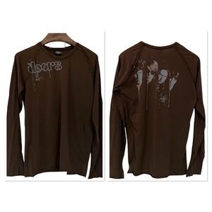 Vtg Winterland Classic Rock Mens The Doors Drip Longsleeve  Band T Shirt USA 2XL